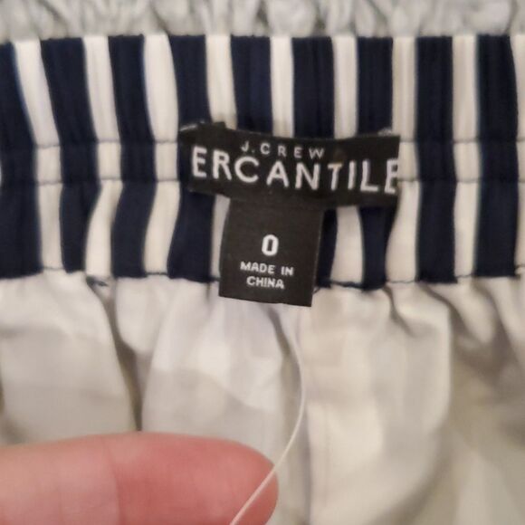 J.Crew Mercantile navy and white striped skirt - Picture 9 of 13